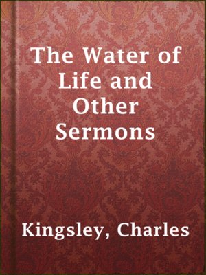 cover image of The Water of Life and Other Sermons